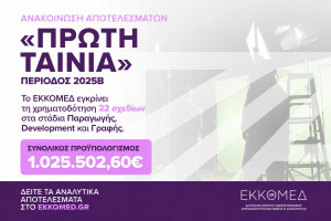 ΕΚΚΟΜΕΔ: Χρηματοδότηση 1,03 εκατ. ευρώ σε 22 κινηματογραφικά σχέδια