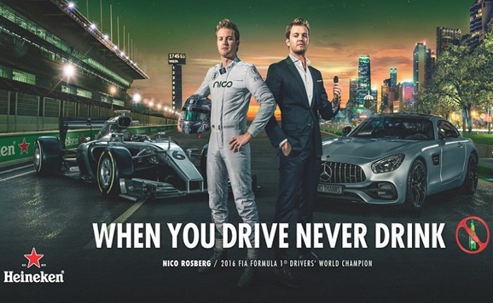 Heineken: Νέα διαφημιστικά με τον Nico Rosberg