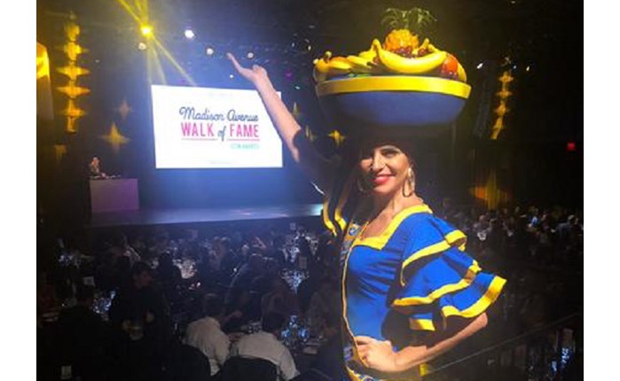 Η Miss Chiquita στο Madison Avenue Walk Of Fame του Advertising Week