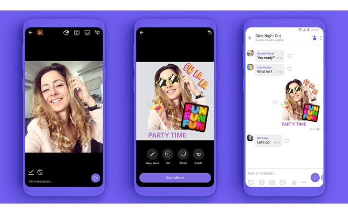 Rakuten Viber: «Create a sticker»