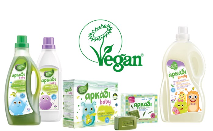 Tα προϊόντα ΑΡΚΑΔΙ αναγνωρίστηκαν διεθνώς ως κατάλληλα για Vegan από το The Vegan Society