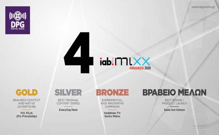 DPG Digital Media: Τέσσερις σημαντικές διακρίσεις στα  IAB MIXX AWARDS 2020