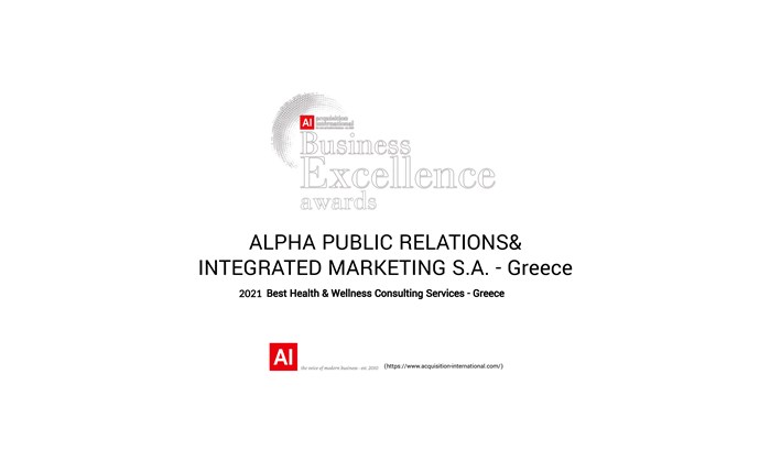 Βράβευση της Alpha Public Relations στα Business Excellence Awards 2021