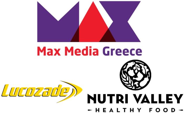 Max Media Greece: Νέες συνεργασίες με Lucozade και Nutri Valley