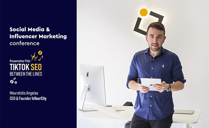 TikTok SEO: O Άγγελος Μουρατίδης Founder, InYourCity στο Social Media Marketing Conference