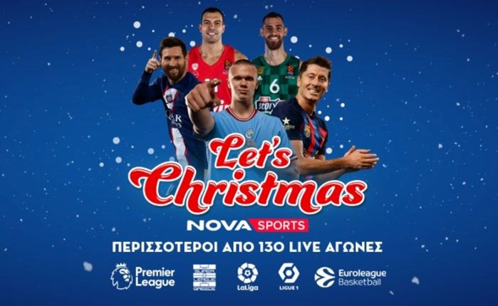 Novasports: Αθλητικό υπερθέαμα στις γιορτές με πάνω από 130 LIVE αγώνες