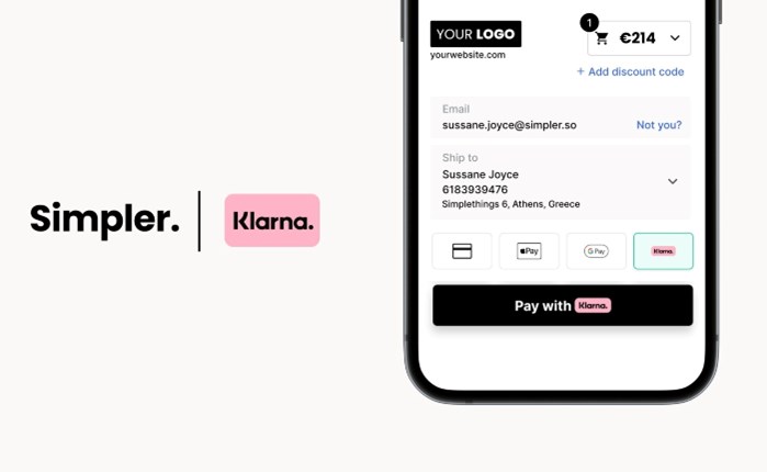 Klarna X Simpler: Συνεργασία με στόχο την απλοποίηση της αγοραστικής εμπειρίας 