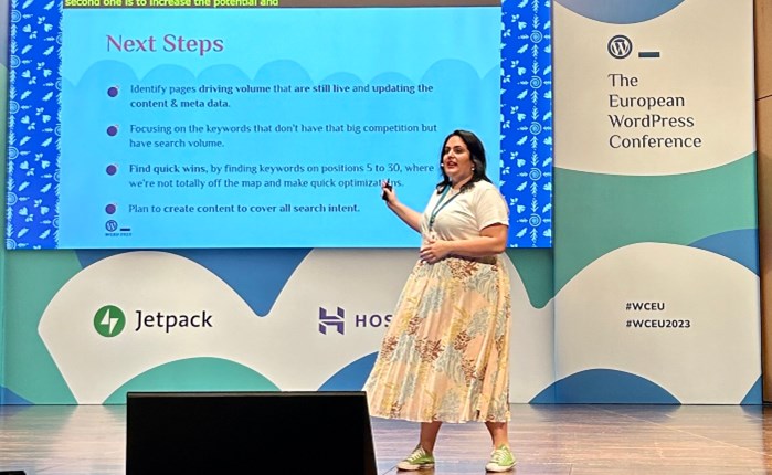 H Άννα Μοραγλή (Search Magic) συμμετείχε στο WordCamp Europe 2023