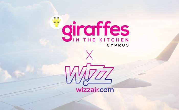 Συνεργασία Giraffes in the Kitchen Cyprus με Wizz Air 