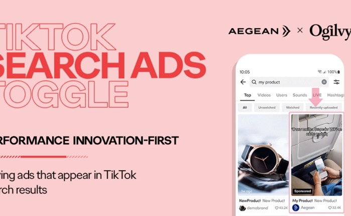 Ogilvy & AEGEAN: TikTok Search Ads για πρώτη φορά στην Ελλάδα