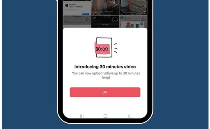 Tiktok: Δοκιμάζει 30 λεπτά video