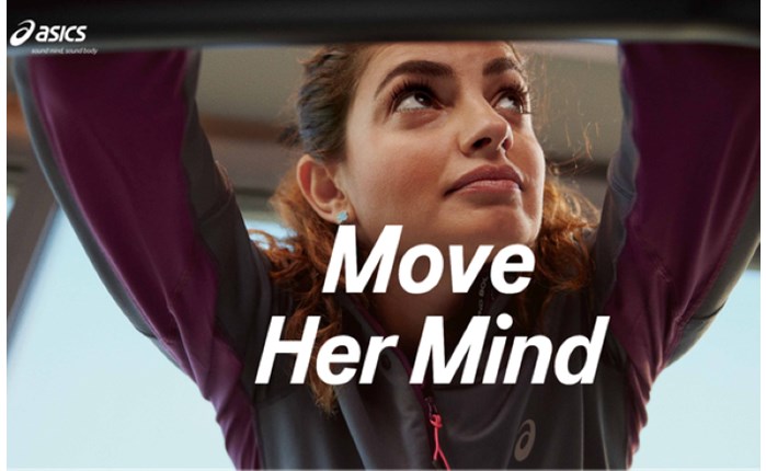 Asics: Λανσάρει την καμπανιά «Move Her Mind»