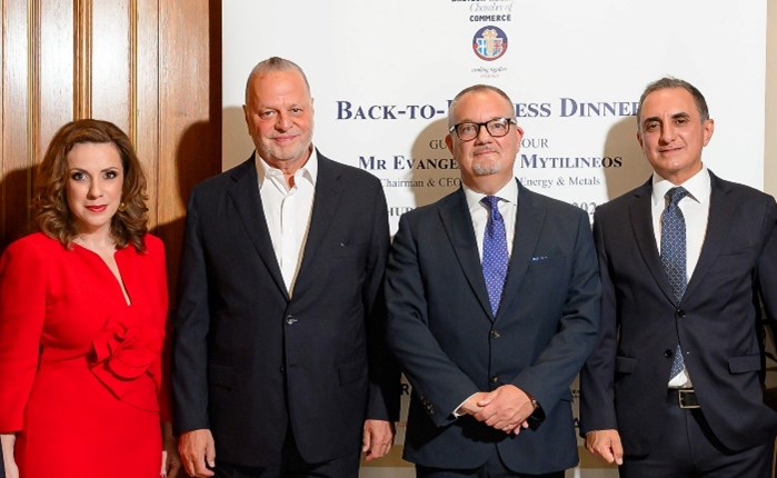 O Ε. Μυτιληναίος στο “Back-to-Business Dinner” του Ελληνοβρετανικού Εμπορικού Επιμελητηρίου
