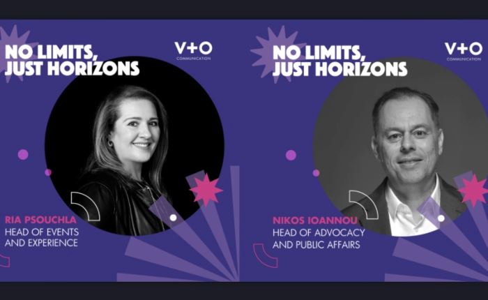 V+O Communication: Διευρυμένοι ρόλοι για τους Ρία Ψούχλα και Νίκο Ιωάννου