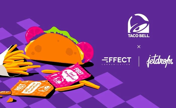 jetdrops & Communication Effect: Νέα συνεργασία με τα Taco Bell στην Ελλάδα