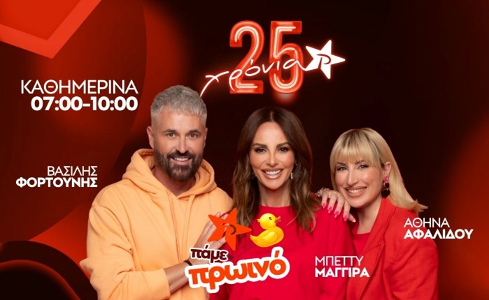 Ρυθμός 94.9: Ανανεωμένο το «Πάμε Πρωινό» με τους Μπ. Μαγγίρα, Β. Φορτούνη και Αθ. Αφαλίδου