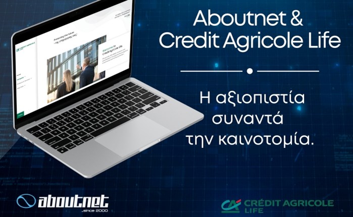 Aboutnet: Δημιούργησε τη νέα ιστοσελίδα της Credit Agricole Life στην Ελλάδα