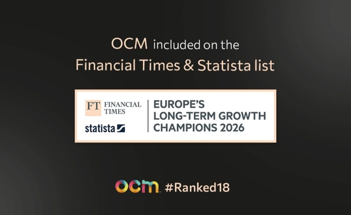 Η OCM στη λίστα των Financial Times ''Europe’s Long-Term Growth Champions 2026''