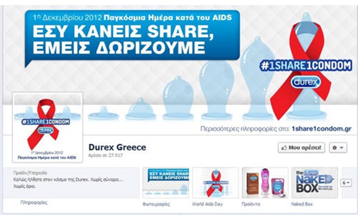 Durex: Ψηφιακή καμπάνια κατά του AIDS