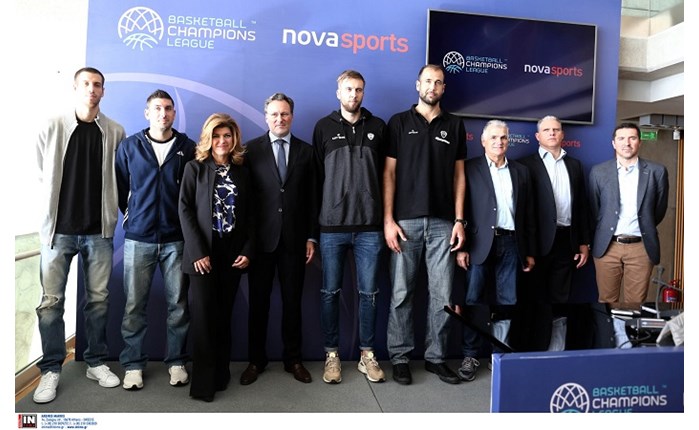 Novasports: Παρουσίασε τη συνεργασία με τo Basketball Champions League 