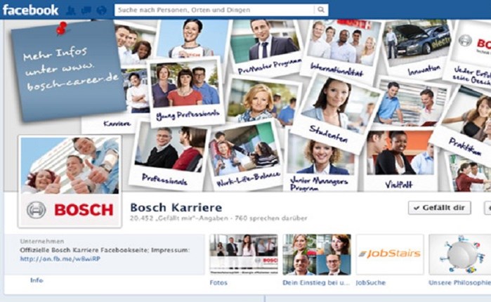 Στην Communication EFFECT η διαχείριση του Facebook της Bosch 